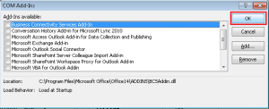 Clear all enabled add-ins