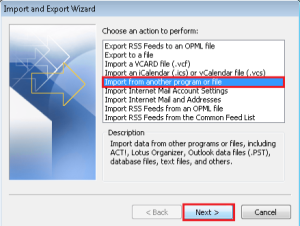 import from another program or file