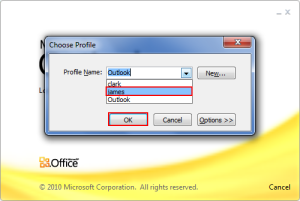 open outlook