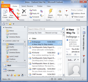 Outlook 2010