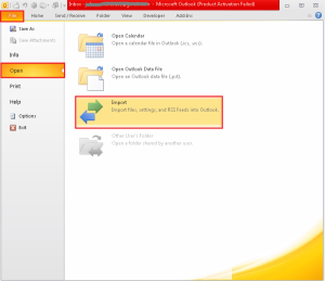 Import files
