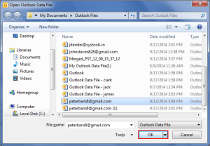 open dialog box