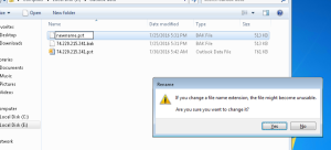 change file name extension